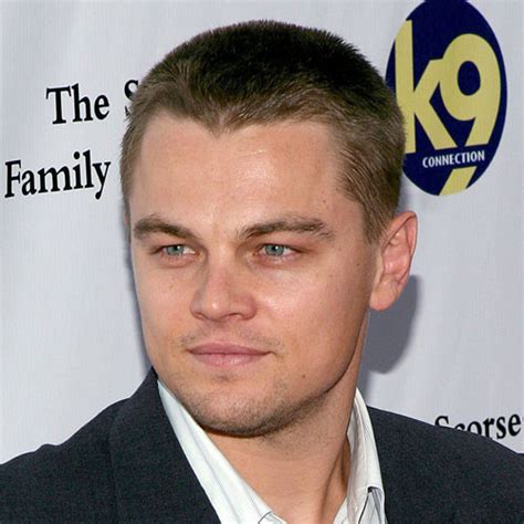 leonardo dicaprio short hair